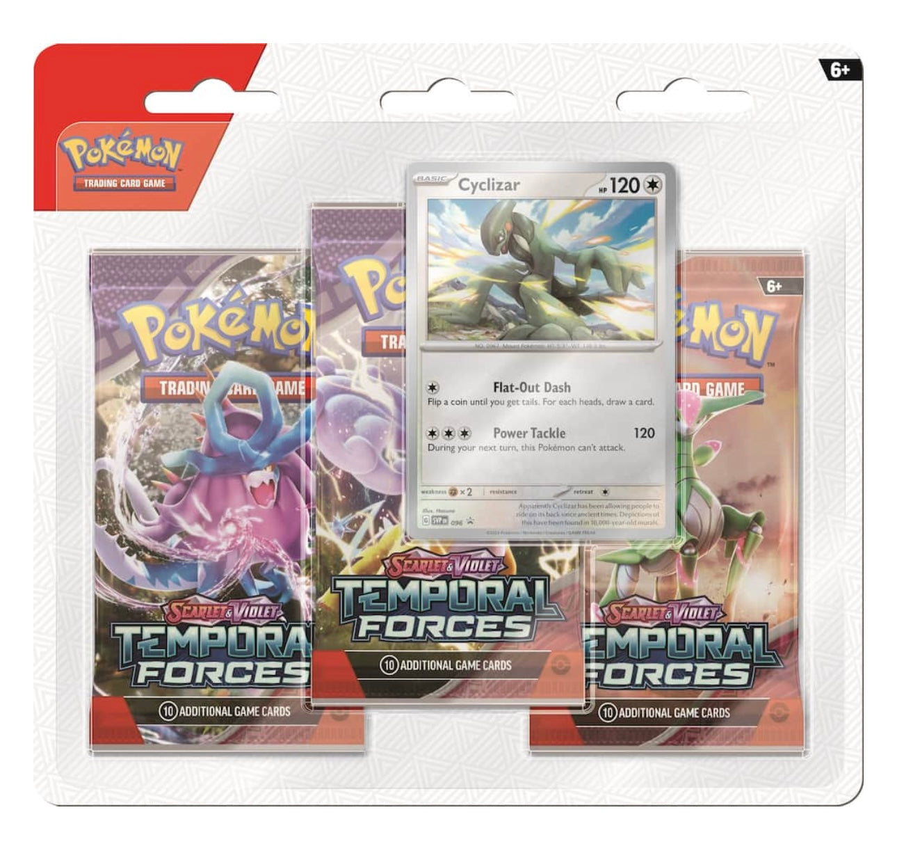 POKEMON - TCG SCARLET & VIOLET - TEMPORAL FORCES 3PK BOOSTER - STYLES MAY VARY