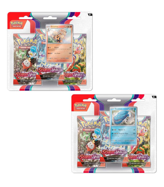 POKEMON - TCG SCARLET & VIOLET 3PK BOOSTER - STYLES MAY VARY