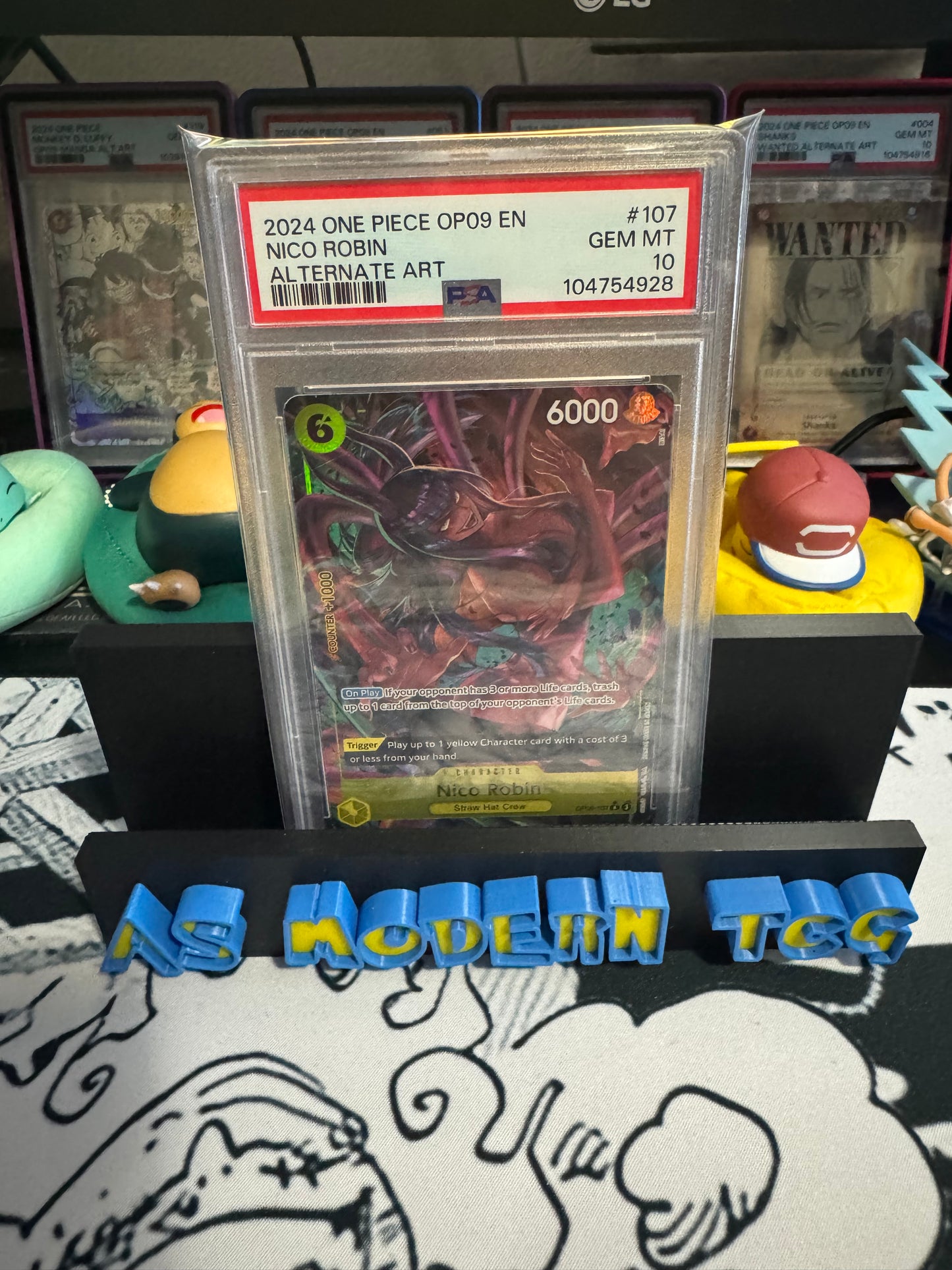 PSA 102024 ONE PIECE OP09-EMPERORS IN THE NEW WORLD | ALTERNATE ARTNICO ROBIN 107