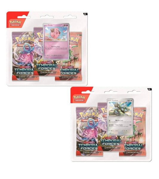 POKEMON - TCG SCARLET & VIOLET - TEMPORAL FORCES 3PK BOOSTER - STYLES MAY VARY