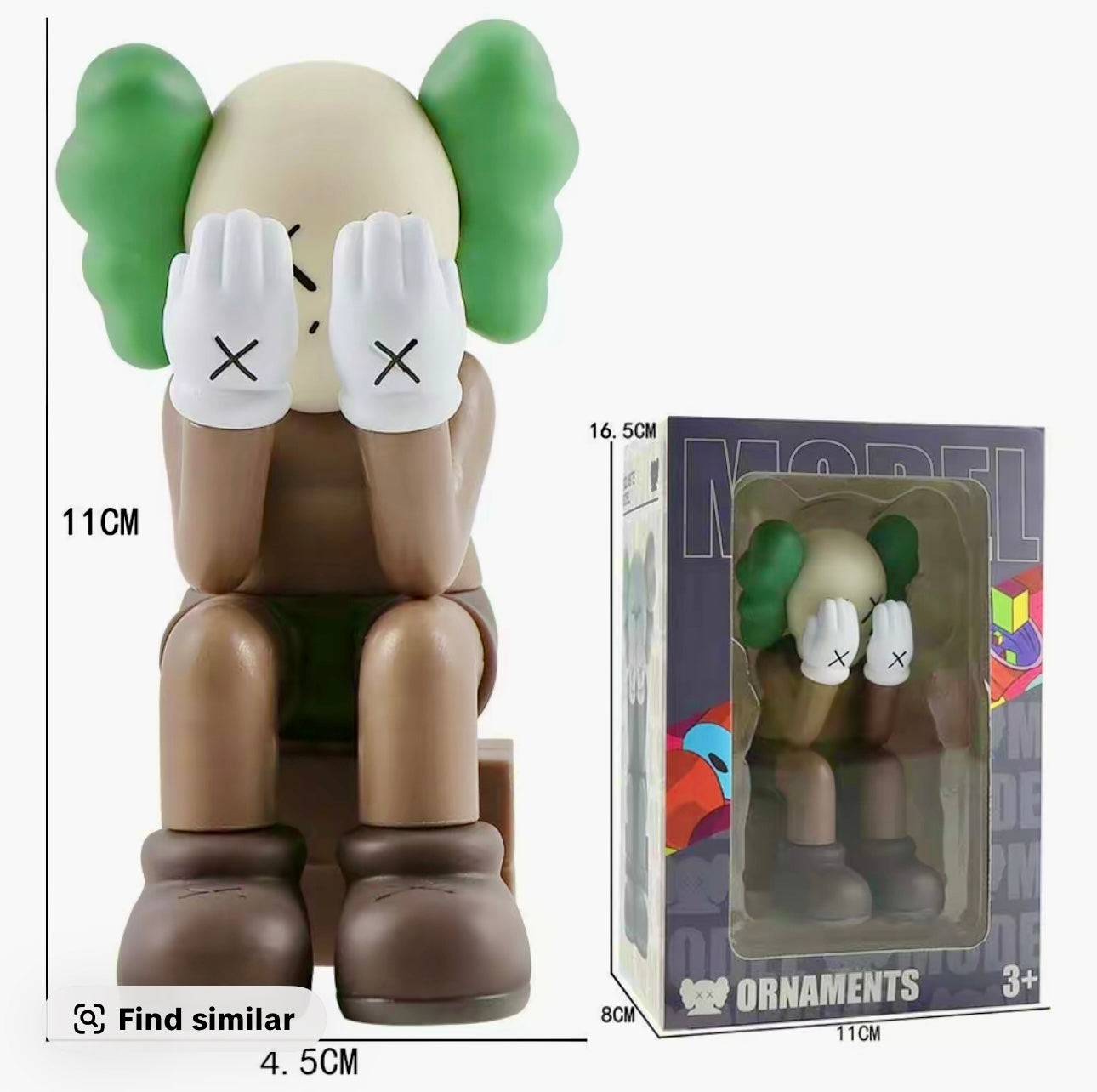 Kaws Figurine Home Decor Ornament Display