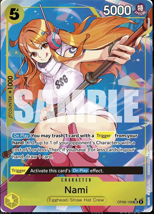 ONE PIECE NAMI (PARALLEL) OP08-106 TWO LEGENDS FOIL ALT ART ENGLISH