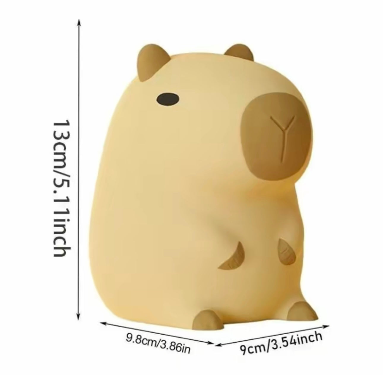 Cartoon Capybara Design Night Light