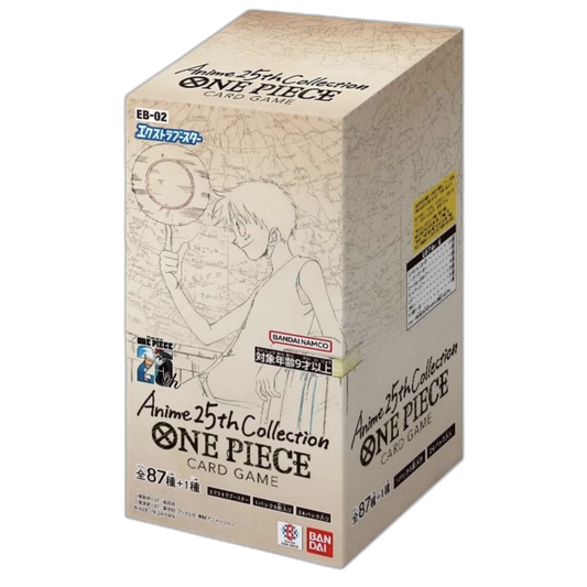 ONE PIECE EXTRA BOOSTER: ANIME 25TH COLLECTION BOOSTER BOX EB-02 JAPAN