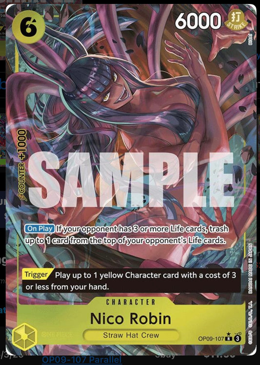 ONE PIECE NICO ROBIN OP09-107 SR EMPERORS IN THE NEW WORLD ENGLISH