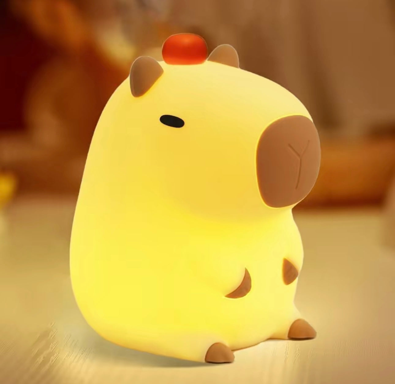 Cartoon Capybara Design Night Light