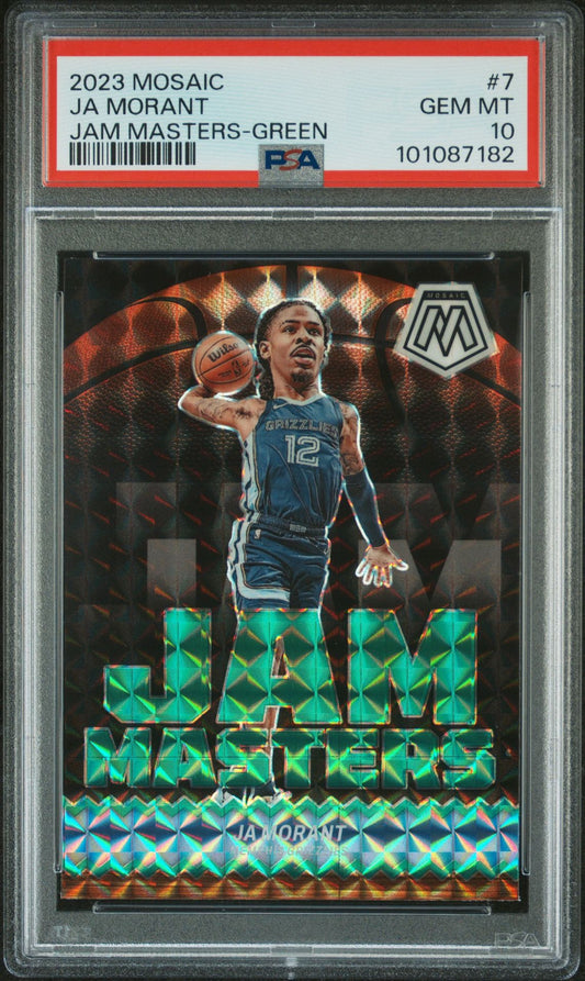 PSA10 2023 PANINI MOSAIC JAM MASTERS | GREENJA MORANT 7