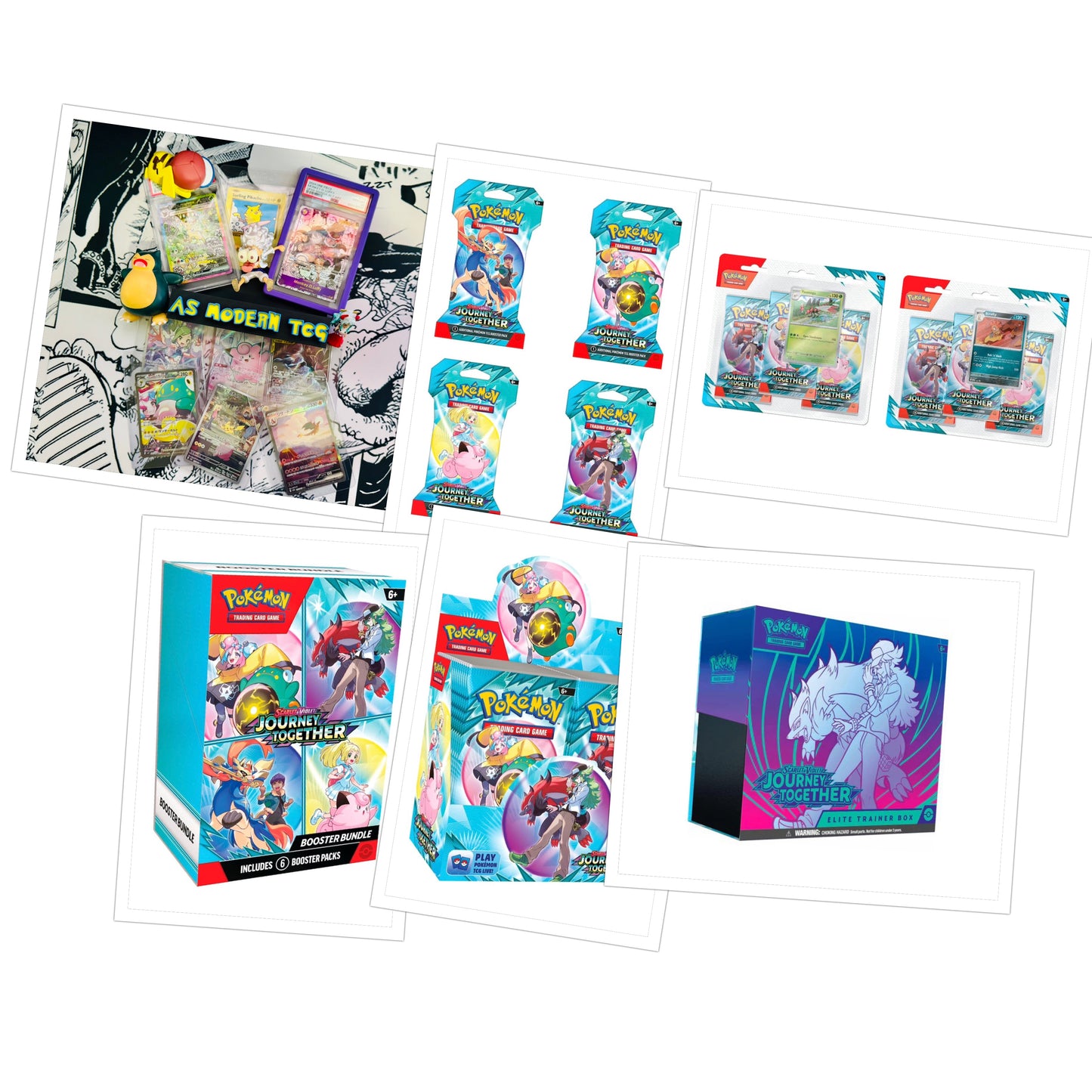 POKEMON -TCG JOURNEY TOGETHER, DIFFERENT VARIATIONS