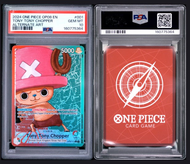 PSA 10 2024 One Piece Op08-Two Legends Tony Tony Chopper #001