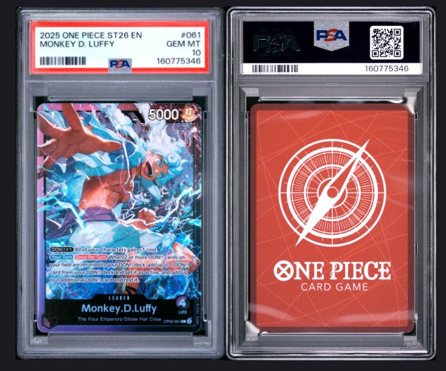 PSA 10 2025 One Piece Starter Deck St26-Purple / Black Monkey D. Luffy Monkey D. Luffy #061