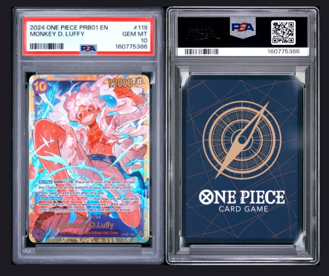 PSA 10 2024 One Piece Prb01-Premium Booster -One Piece Card the Best- Monkey D. Luffy #119