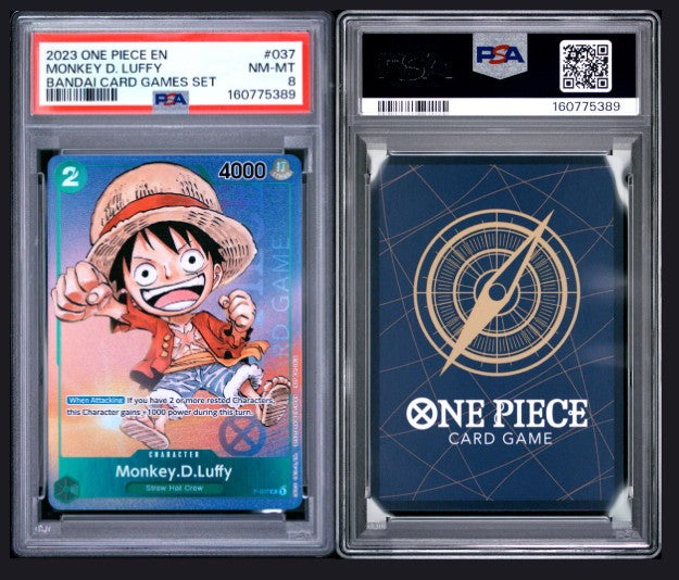 PSA 8 2023 One Piece Promos Monkey D. Luffy #037 Bandai Card Games Set