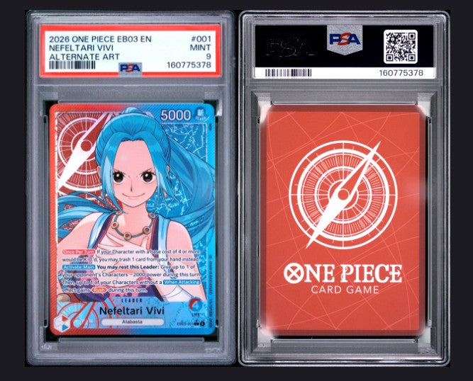PSA 9 2026 One Piece Eb03-Extra Booster -One Piece Heroines Edition- Nefeltari VIVI #001