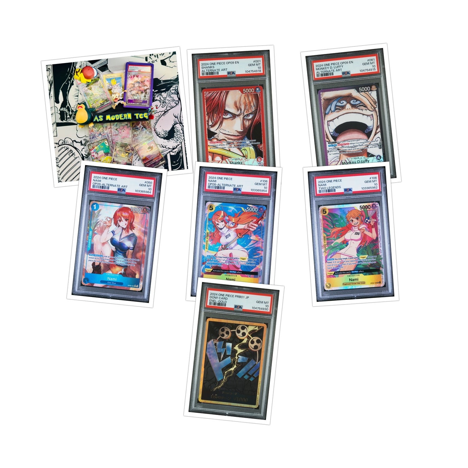 ONE PIECE SLABS COLLECTION (PSA/CGC/TAG)