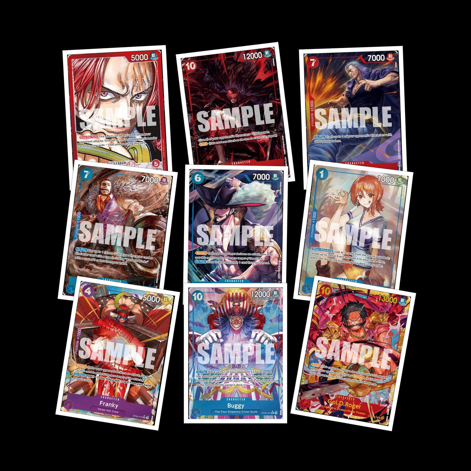 A COLLECTION OF UNGRADED ONE PIECE TRADING CARD GAME
