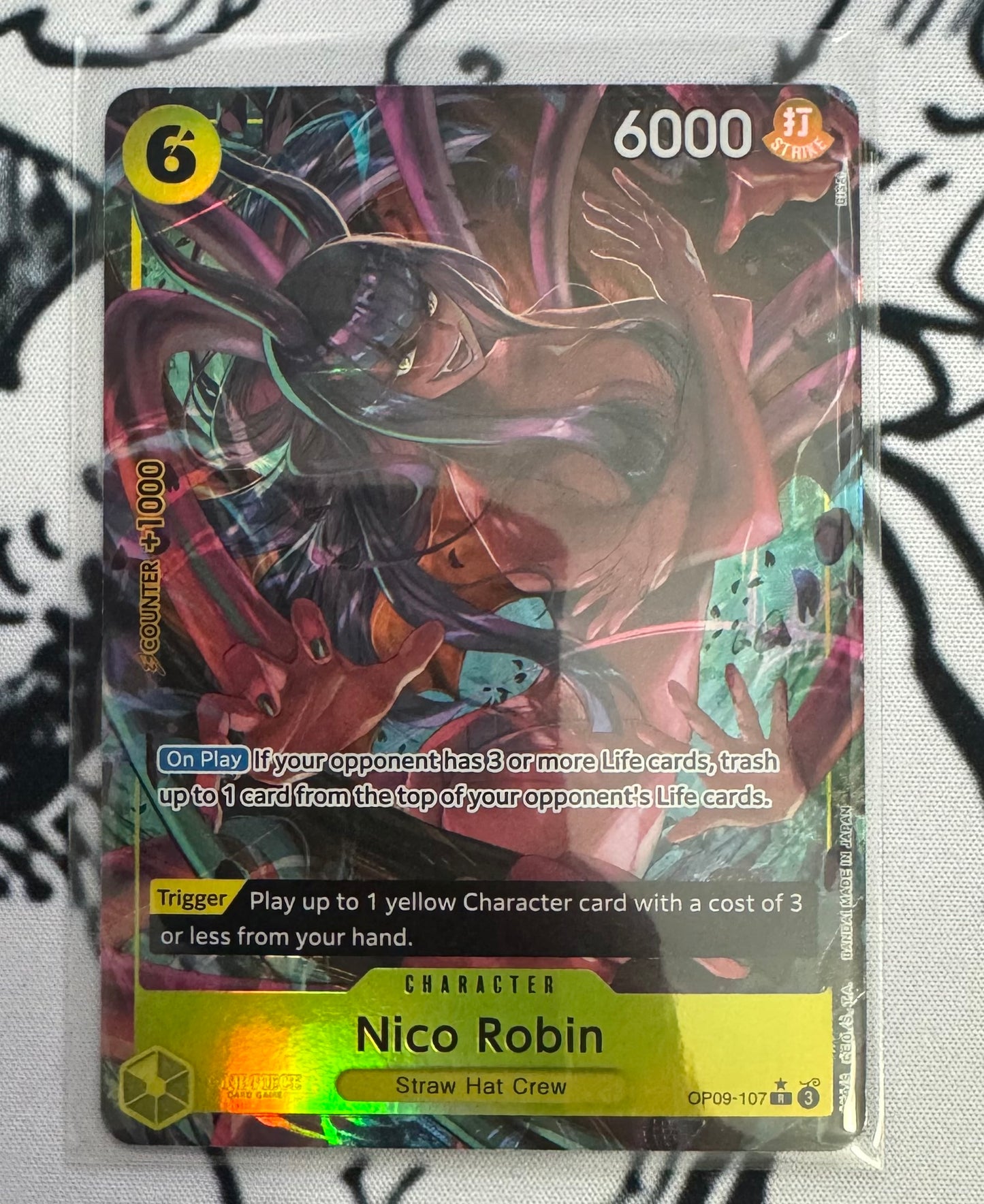 ONE PIECE NICO ROBIN OP09-107 SR EMPERORS IN THE NEW WORLD ENGLISH