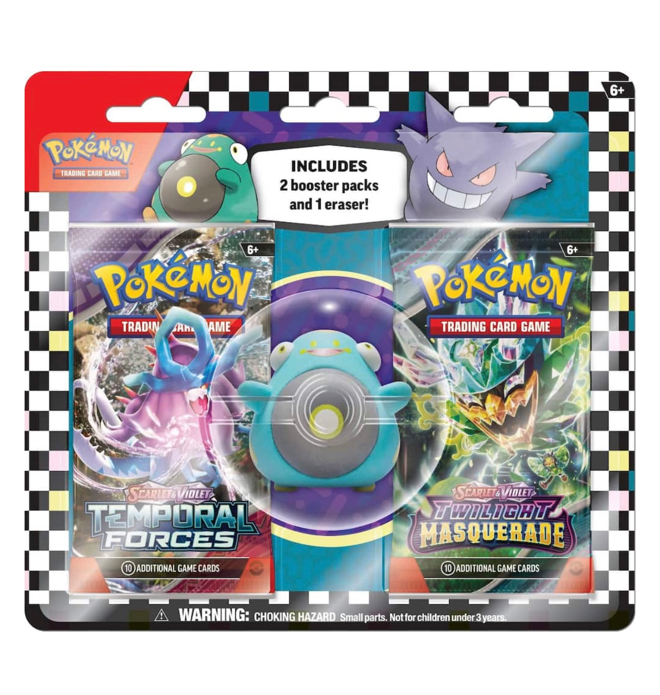 POKEMON - TCG BACK TO SCHOOL ERASER BLISTER - STYLES MAY VARY