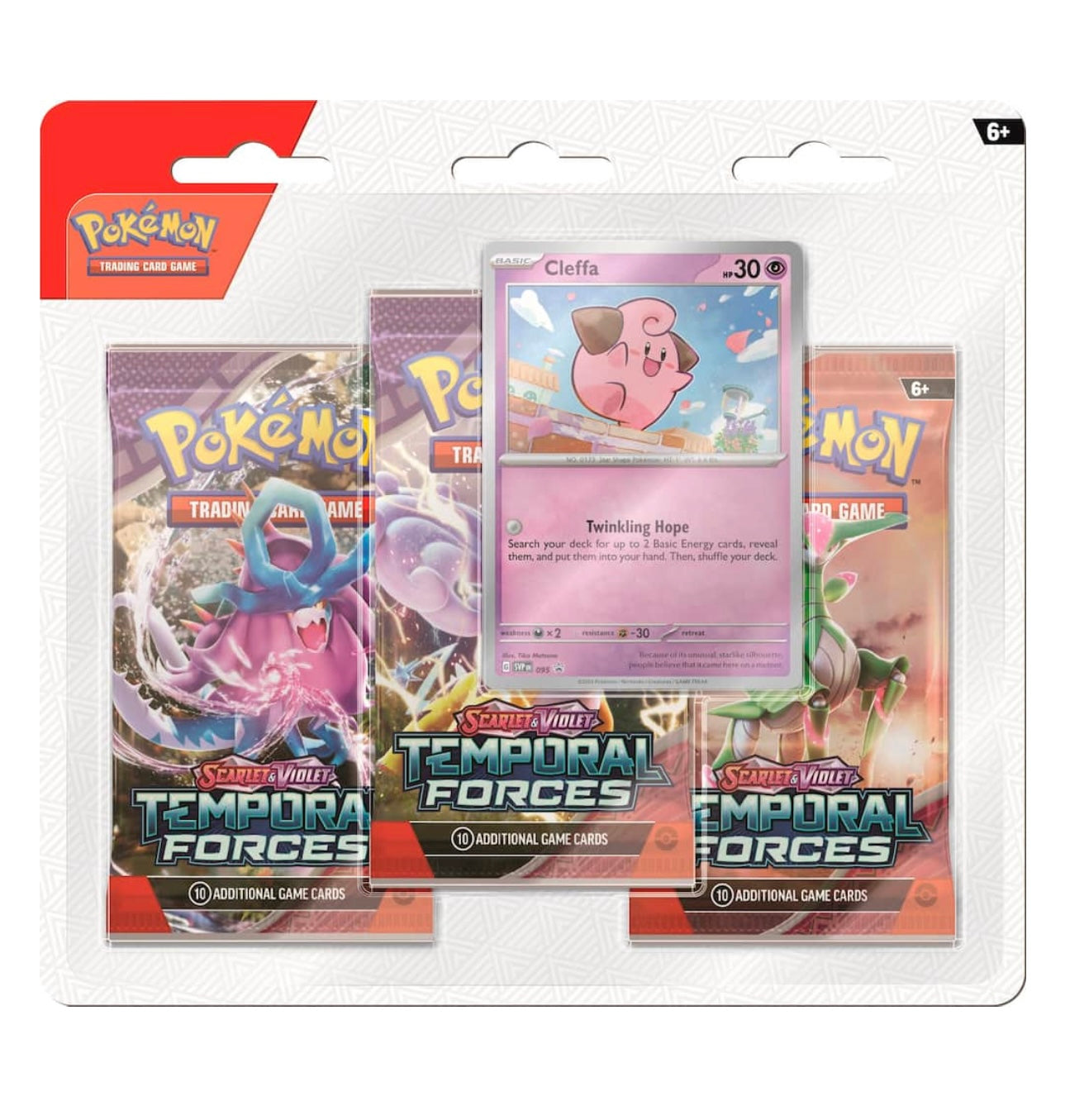 POKEMON - TCG SCARLET & VIOLET - TEMPORAL FORCES 3PK BOOSTER - STYLES MAY VARY