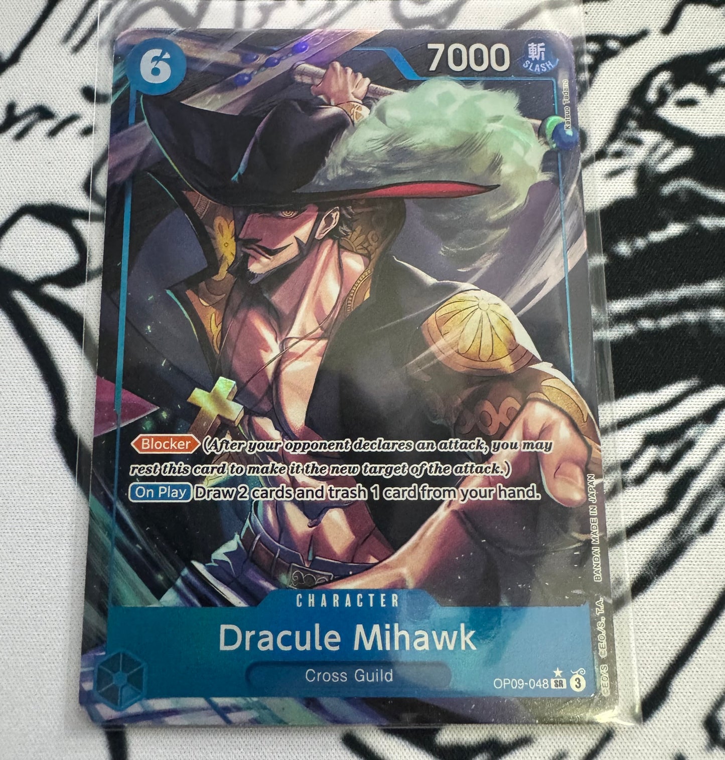 ONE PIECE DRACULE MIHAWK SR OP09-048 [PAR] EMPERORS IN THE NEW WORLD ENGLISH