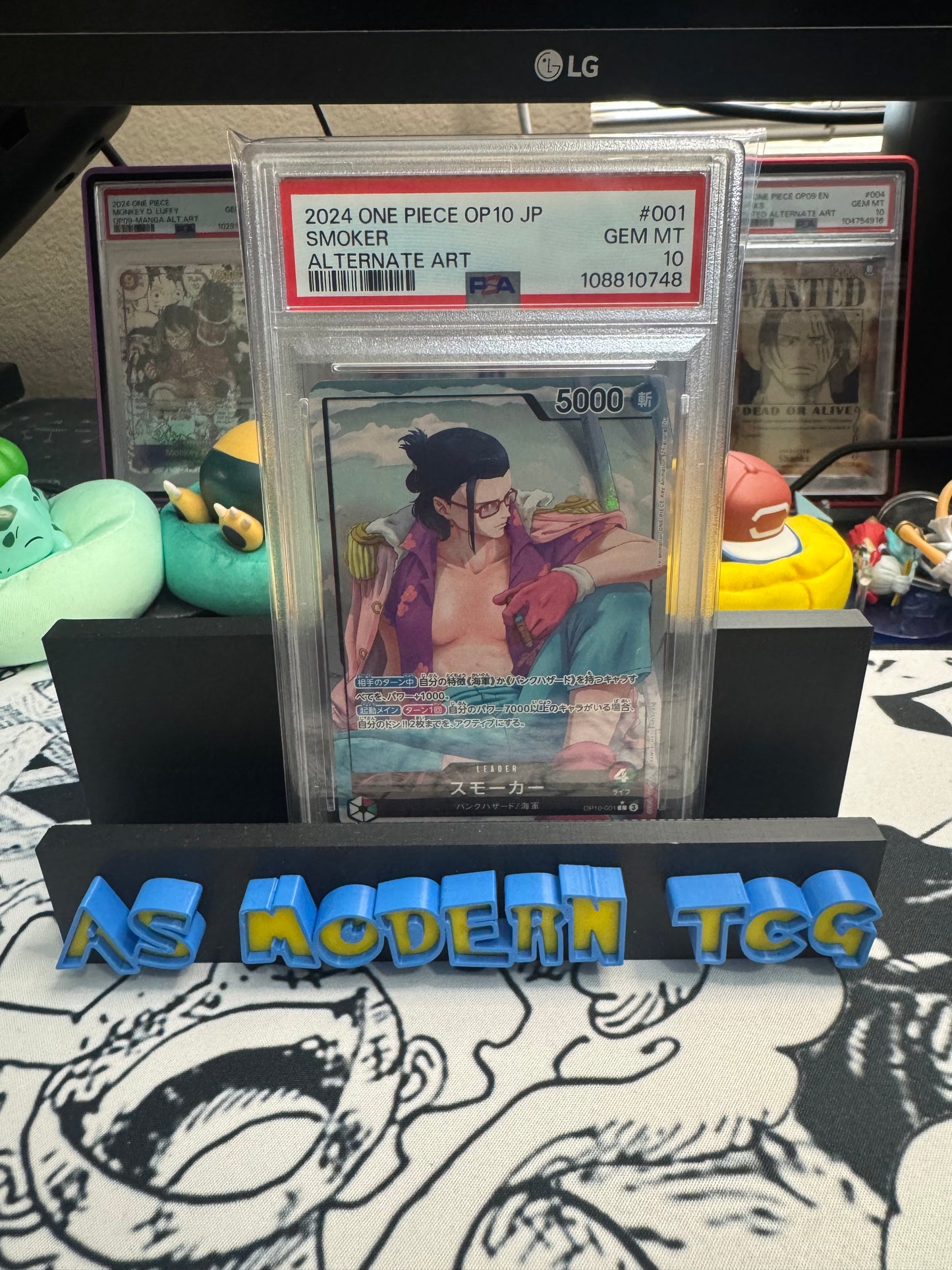 PSA 10 2024 ONE PIECE JAPANESE OP10-ROYAL BLOOD | ALTERNATE ART SMOKER 001