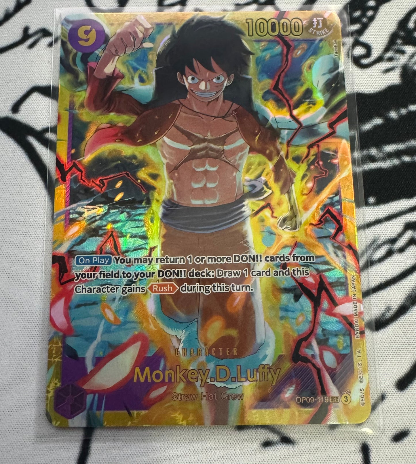 ONE PIECE MONKEY.D.LUFFY OP09-119 SEC EMPERORS IN THE NEW WORLD ENGLISH