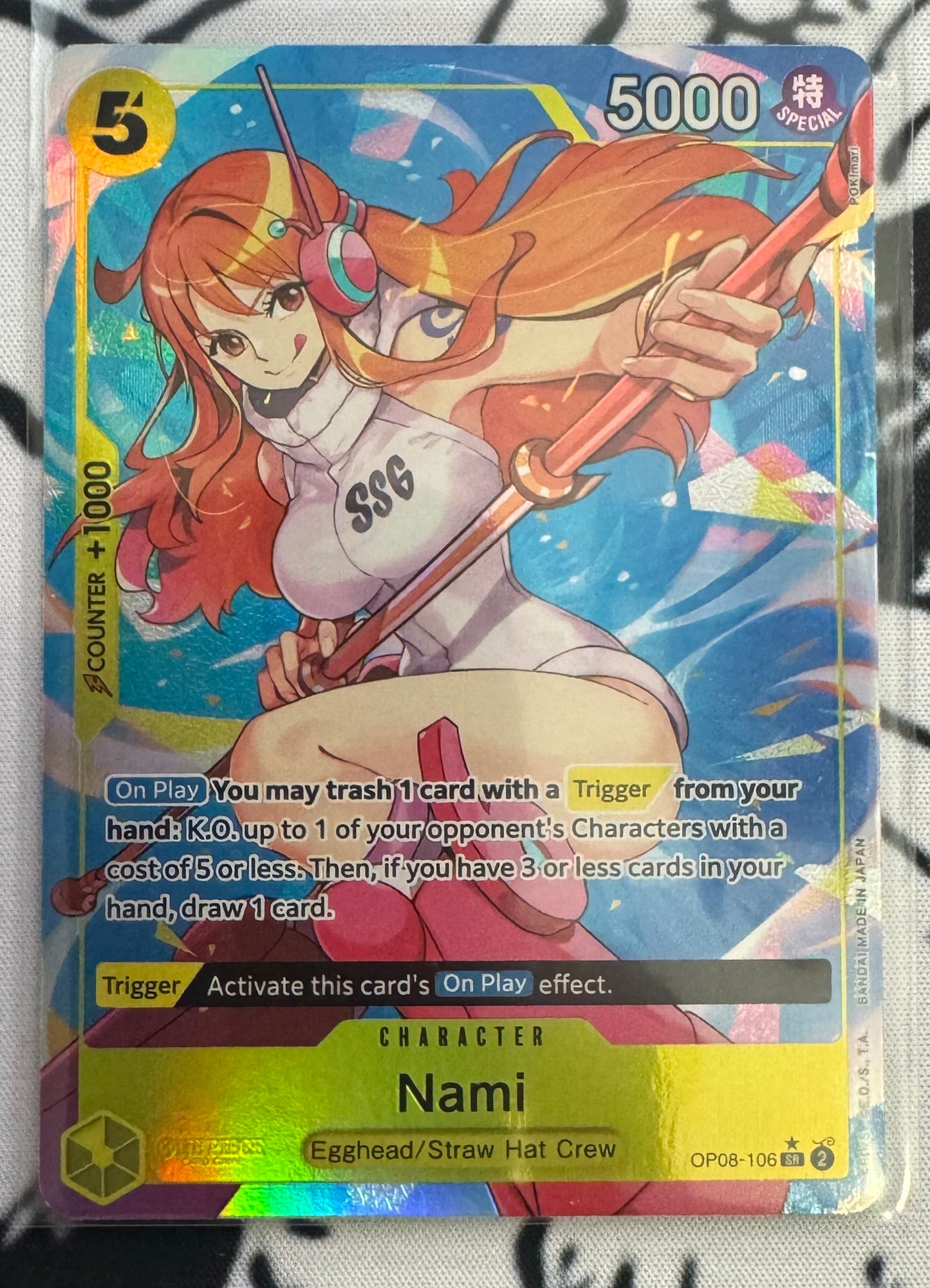 ONE PIECE NAMI (PARALLEL) OP08-106 TWO LEGENDS FOIL ALT ART ENGLISH