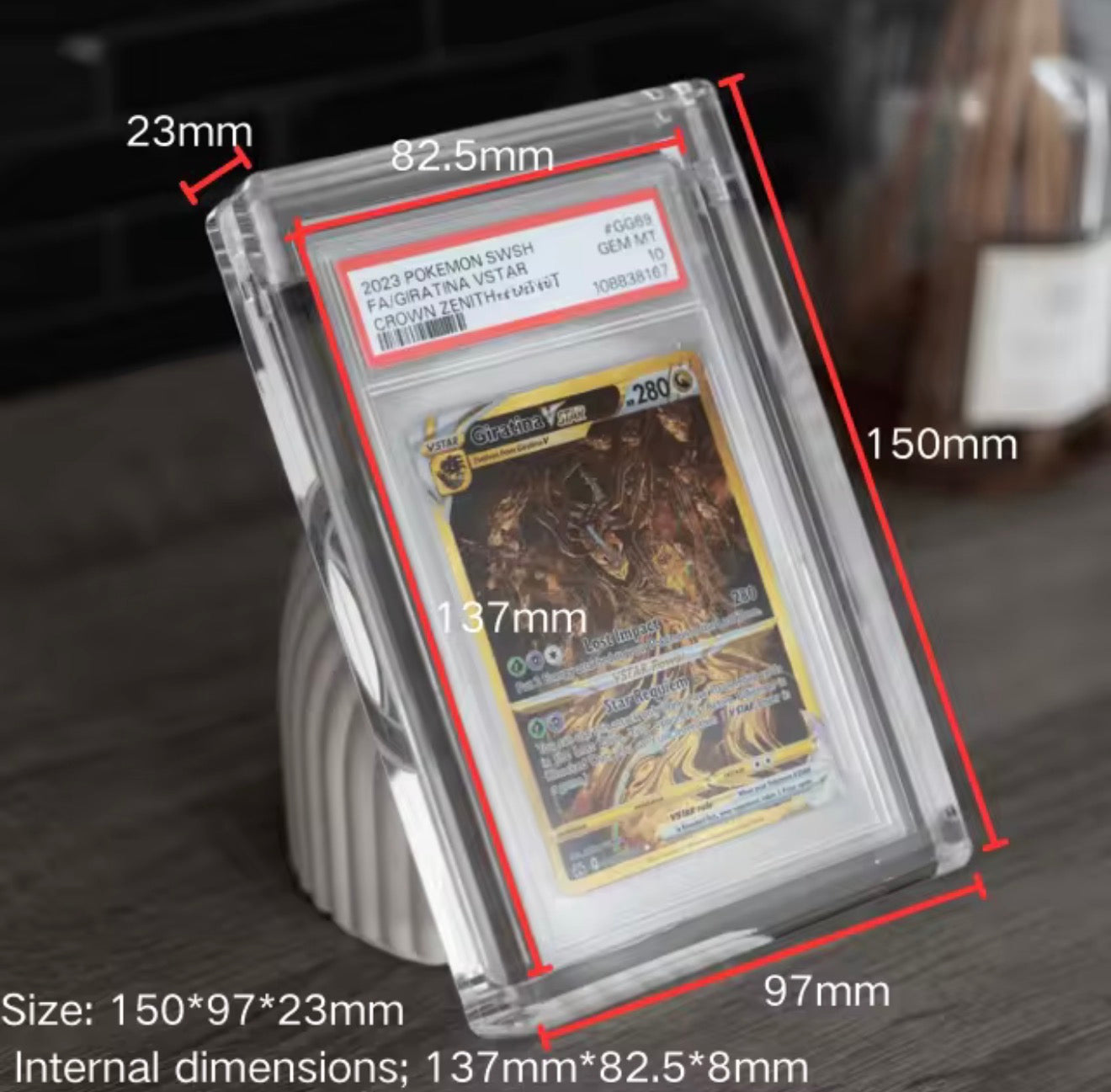 PSA Acrylic Case Magneric Slab Graded Card Display