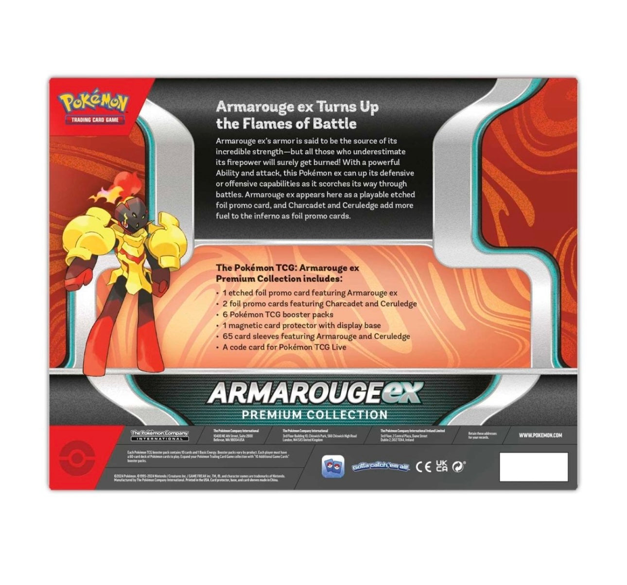POKEMON - TCG ARMAROUGE EX PREMIUM COLLECTION