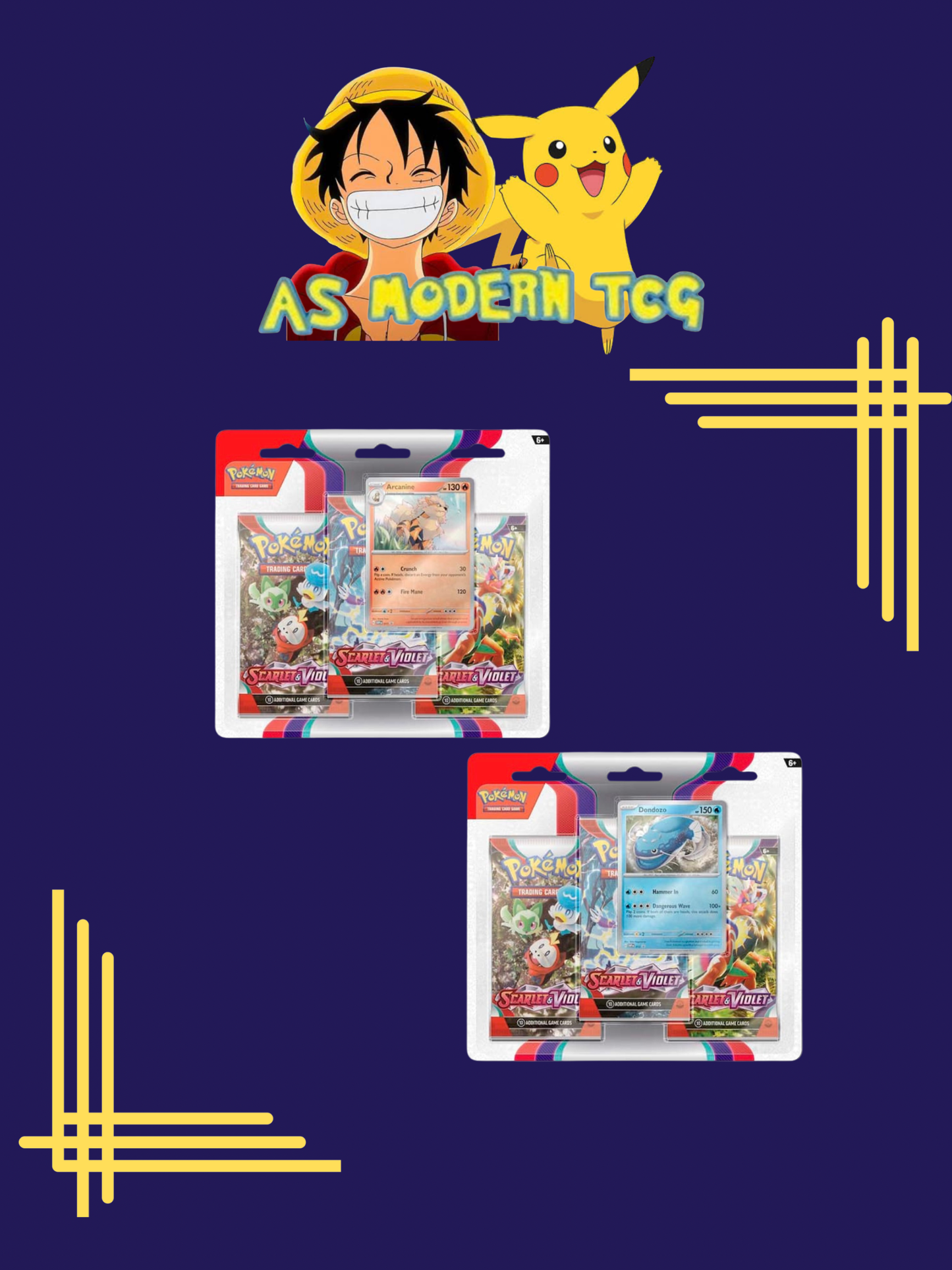 POKEMON - TCG SCARLET & VIOLET 3PK BOOSTER - STYLES MAY VARY