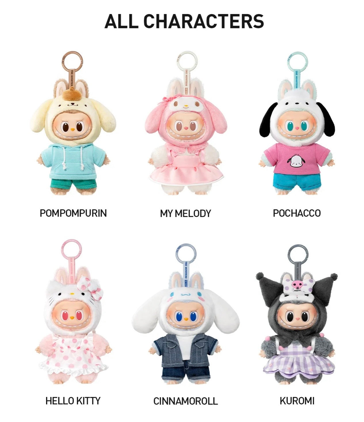 The Monsters Labubu x Hello Kitty and Friends/Sanrio Characters Series Sealed (1 blind box purchase)