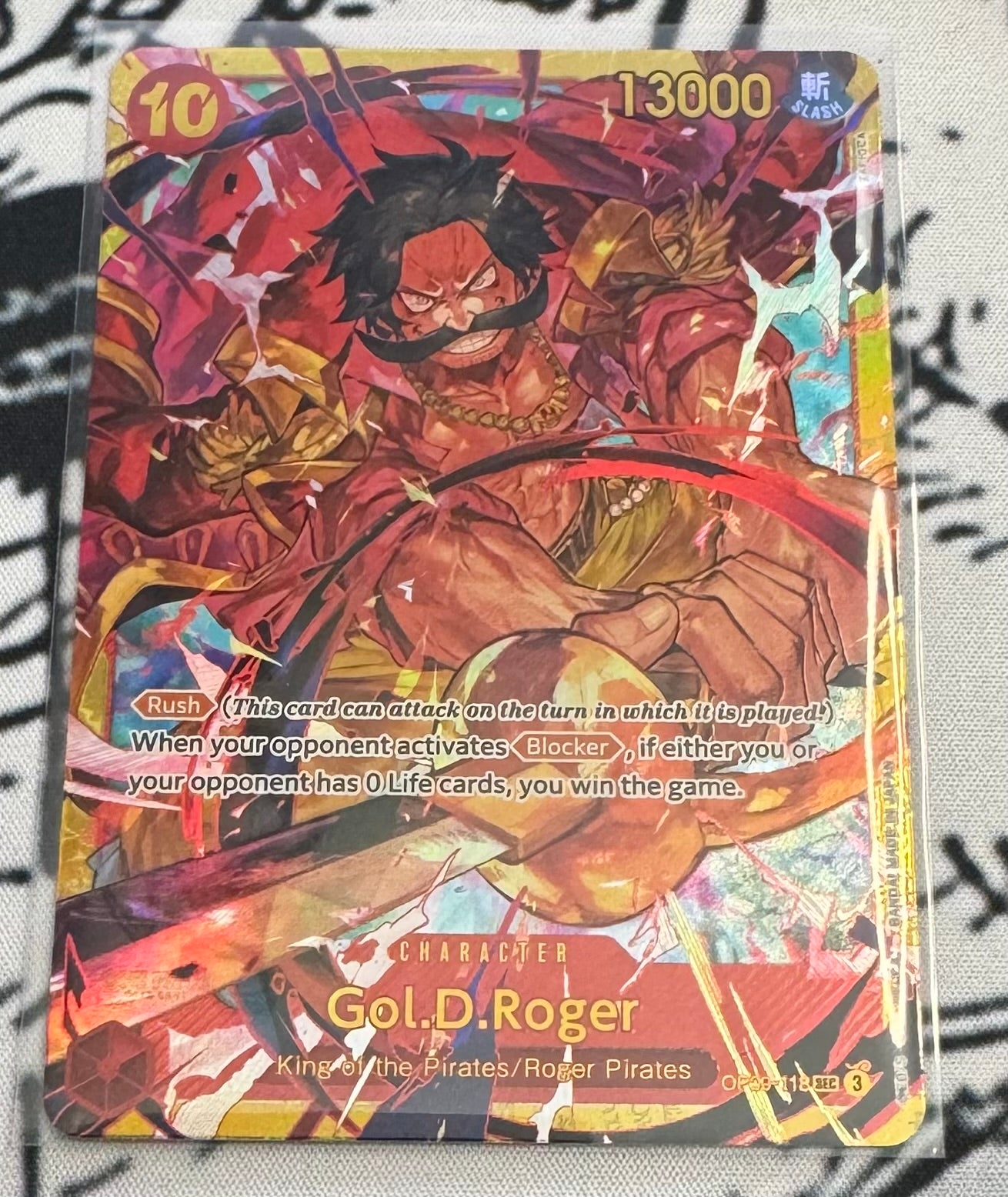 ONE PIECE GOL D ROGER SEC OP09-118 - EMPERORS IN THE NEW WORLD ENGLISH