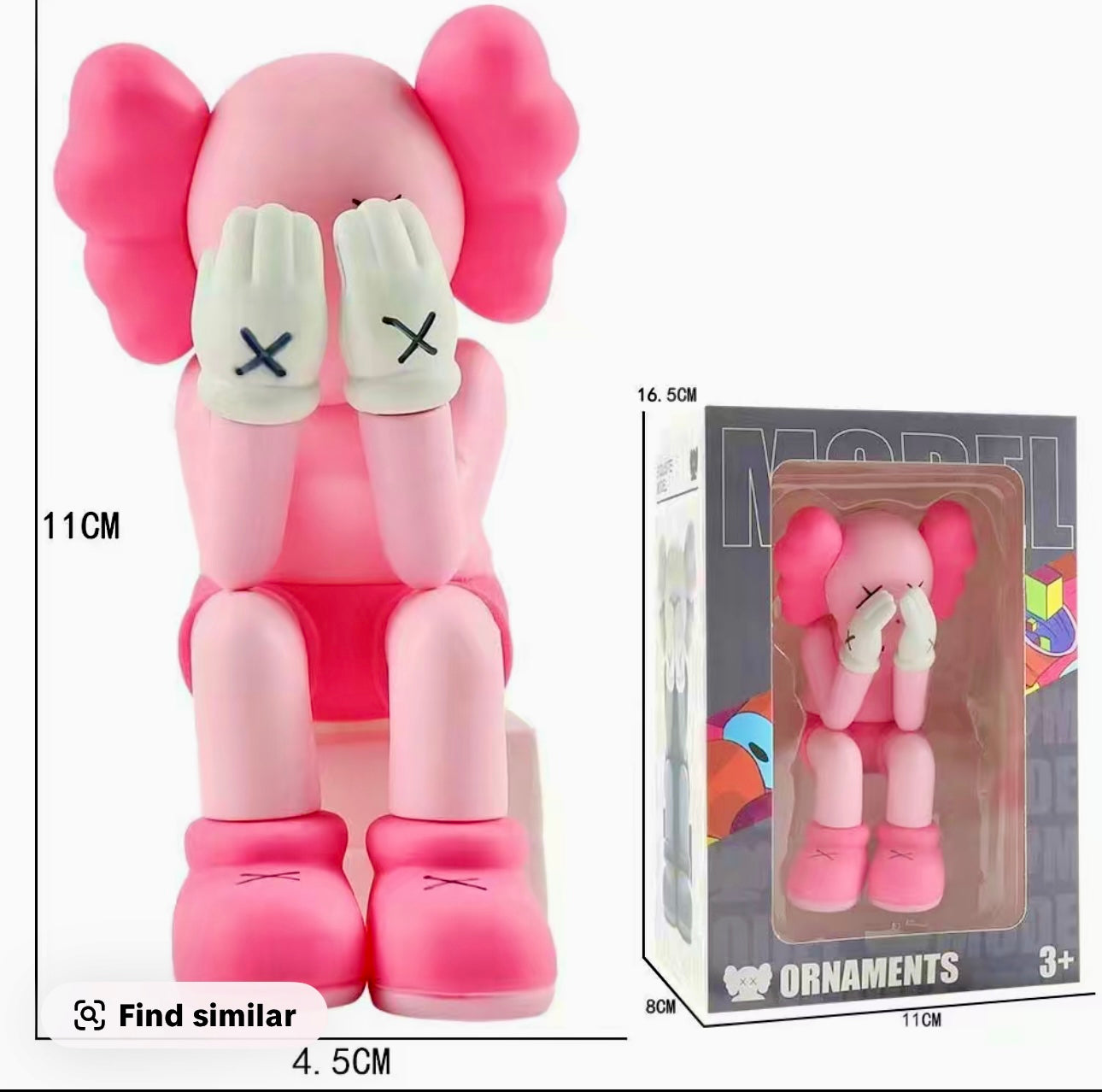 Kaws Figurine Home Decor Ornament Display