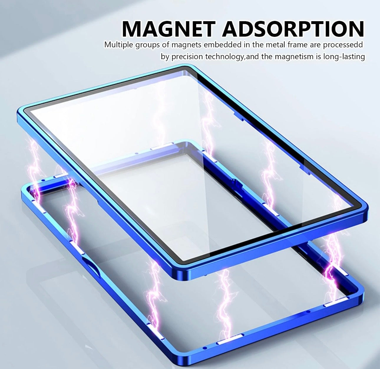 Magnetic Card Protector with Aluminum Alloy Frame (Different Colors)