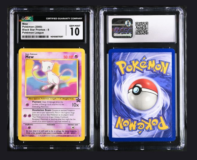 CGC 10 POKEMON BLACK STAR PROMOS MEW 8