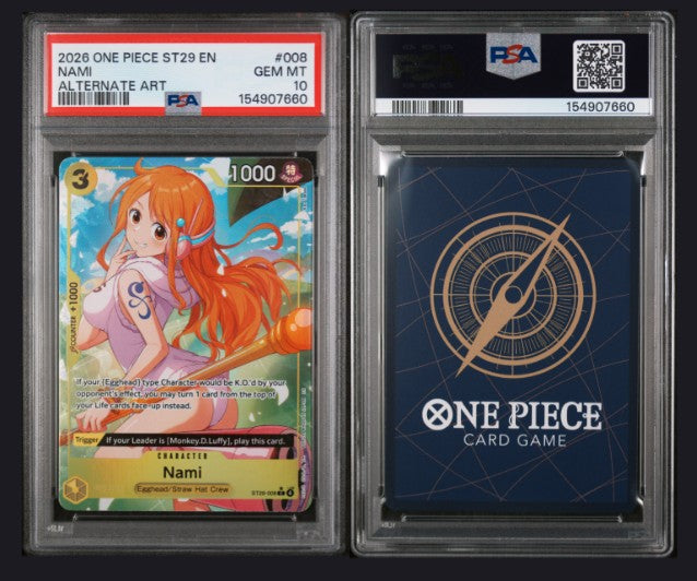PSA 10 2026 One Piece Starter Deck St29-Egghead Nami #008