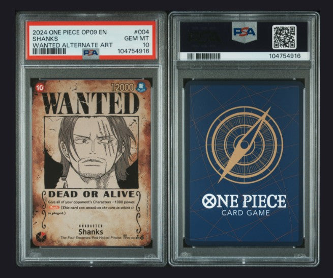 PSA10 2024 ONE PIECE OP09 EMPERORS IN THE NEW WORLD 004 SHANKS