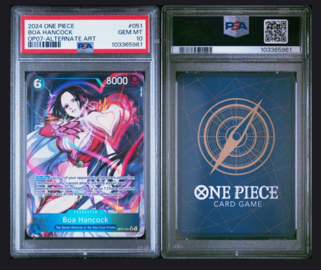 PSA10 2024 ONE PIECE OP07-ALTERNATE ART 051 BOA HANCOCK