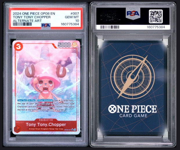 PSA 10 2024 One Piece Op08-Two Legends Tony Tony Chopper #007