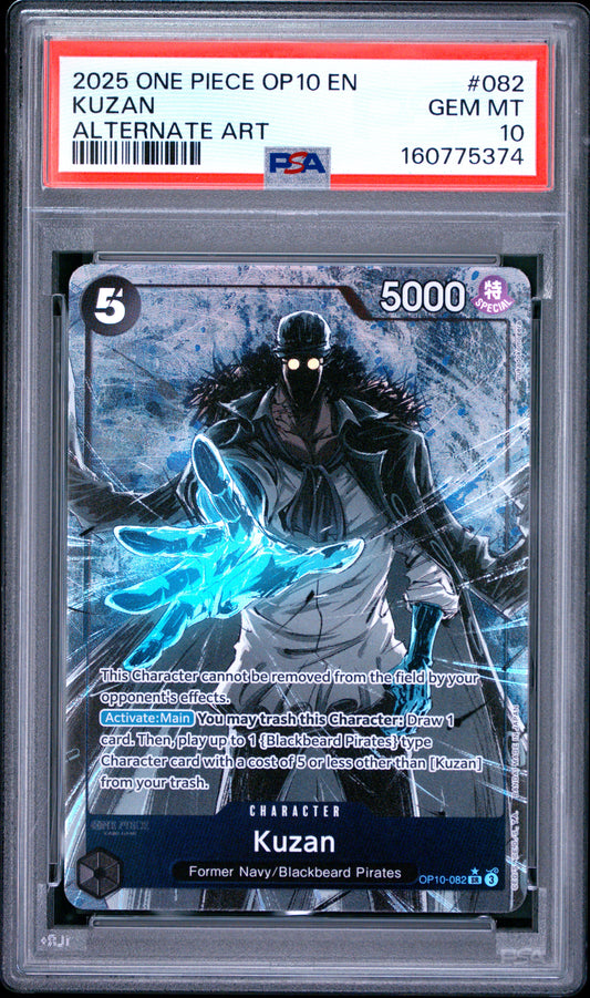 PSA 10 2025 One Piece Op10-Royal Blood Kuzan #082