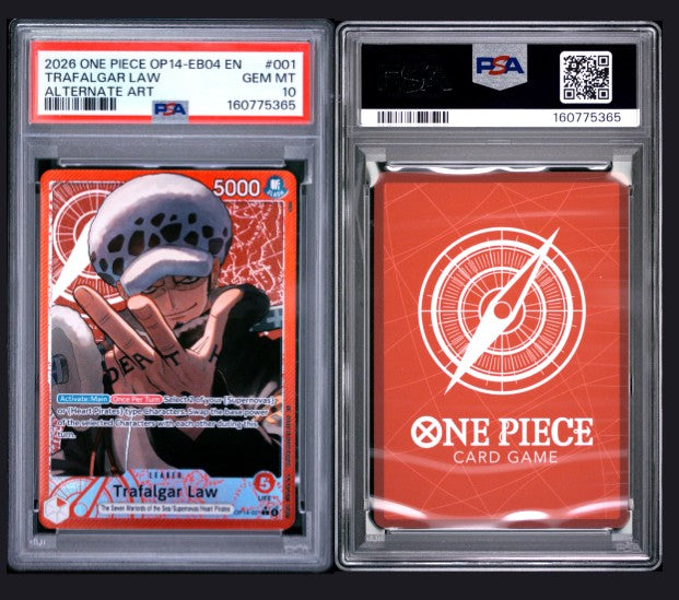 PSA 10 2026 One Piece Op14-Eb04-The Azure Sea's Seven Trafalgar Law #001