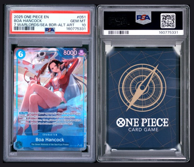 PSA10 2025 One Piece Seven Warlords of the Sea Binder Set Boa Hancock #051