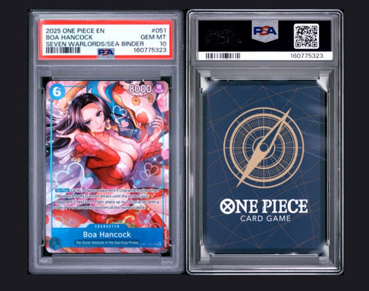 PSA 10 2025 One Piece Seven Warlords of the Sea Binder Set Boa Hancock #051