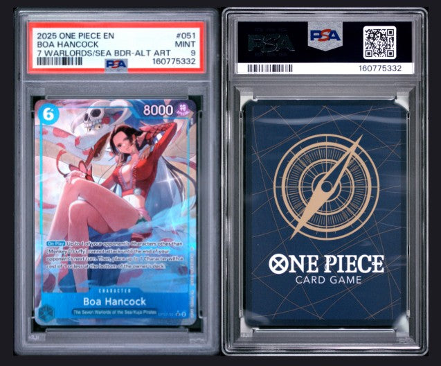 PSA9 2025 One Piece Seven Warlords of the Sea Binder Set Boa Hancock #051