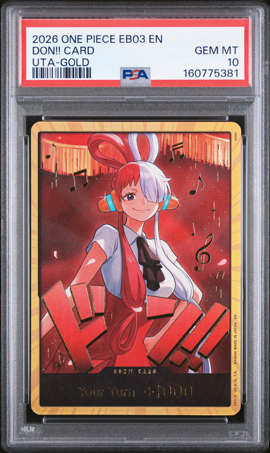 PSA 10 2026 One Piece Eb03-Extra Booster -One Piece Heroines Edition- Don!! Card