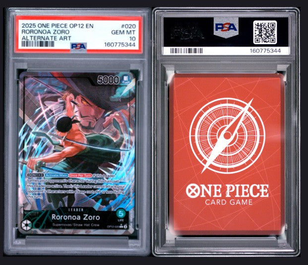 PSA 10 2025 One Piece Op12-Legacy of the Master Roronoa Zoro #020